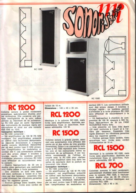 Catalogue MI 11